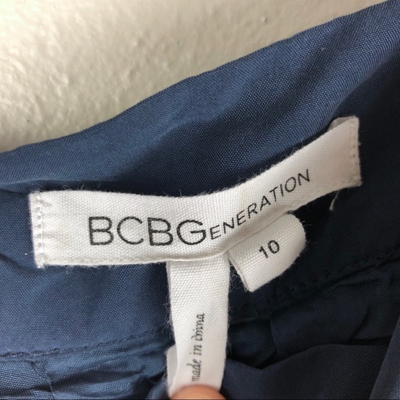 BCBGeneration Striped Skirt in Blue and Gray - Picture 3 of 4